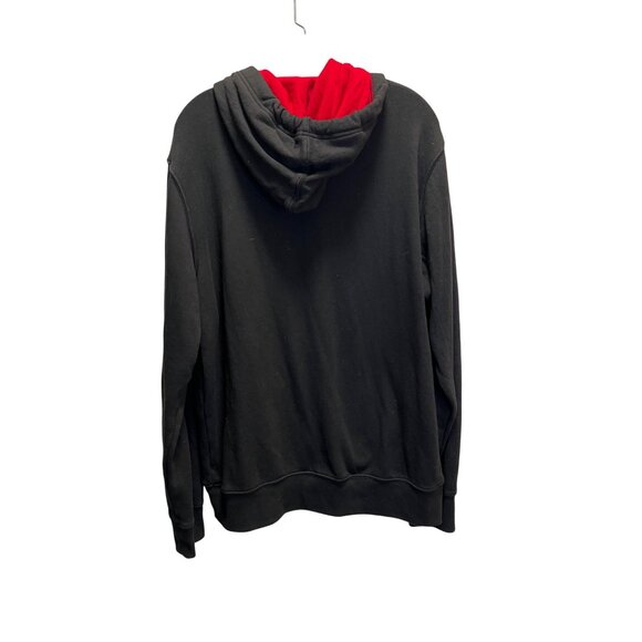True Religion Black Hoodie With Red Logo XL Mens Pullover Sweatshirt Cotton/Poly - Picture 5 of 5